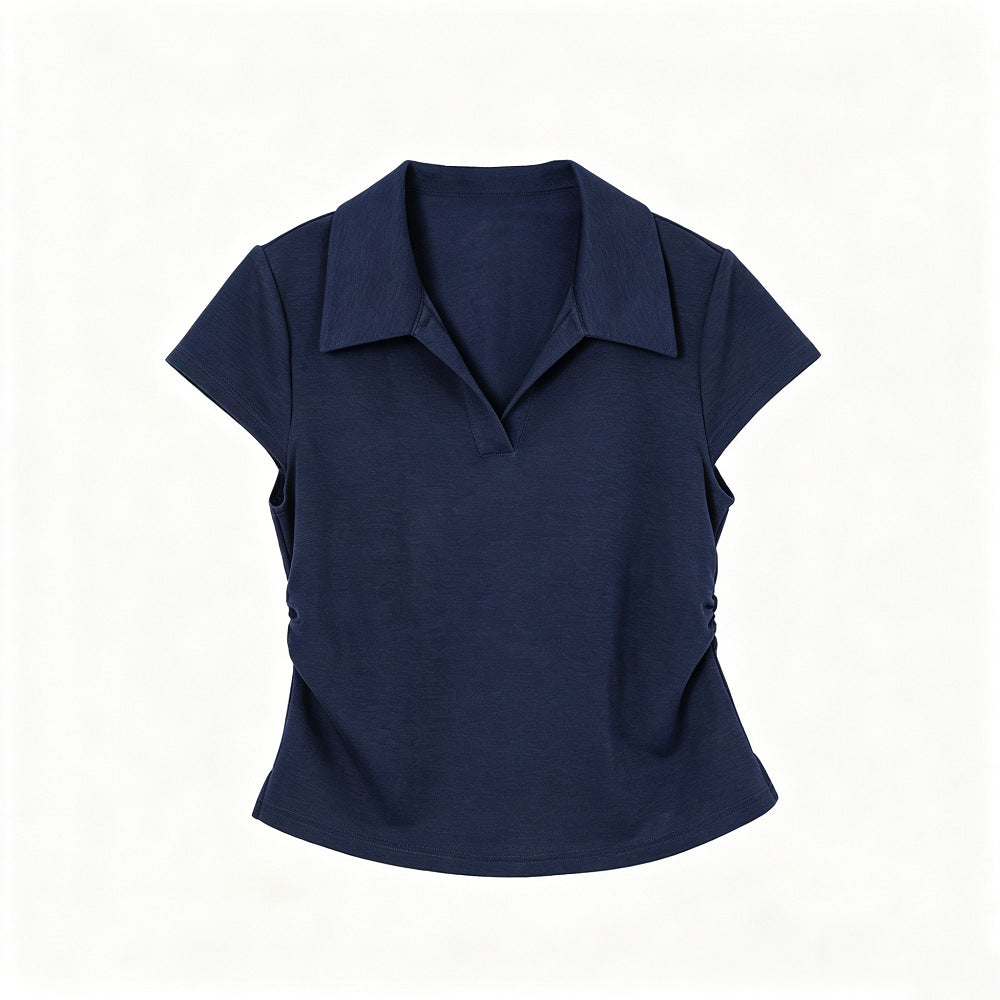 Cotton-Spandex Polo T-Shirt