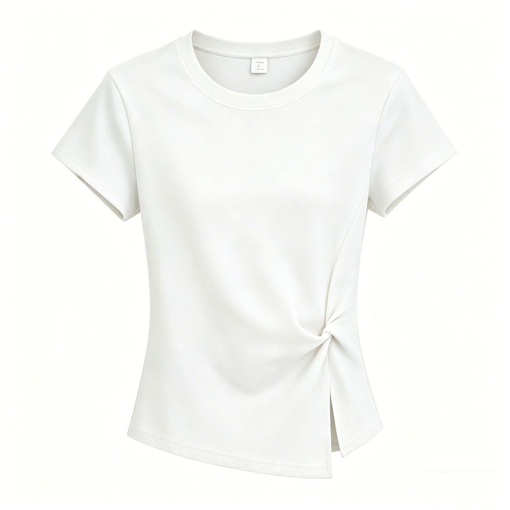 Slim T-Shirt with Side Slit