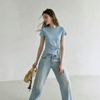 Slim T-Shirt with Side Slit