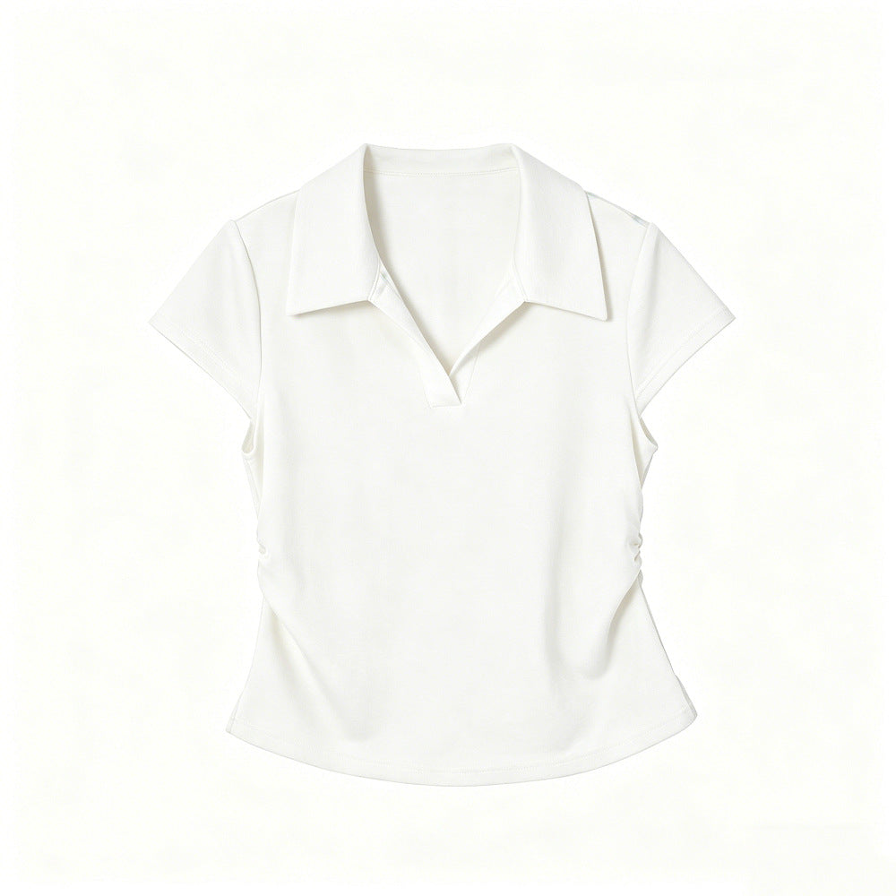 Cotton-Spandex Polo T-Shirt