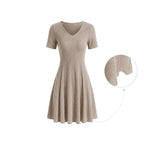 V-Neck A-Line Dress