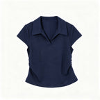 Cotton-Spandex Polo T-Shirt