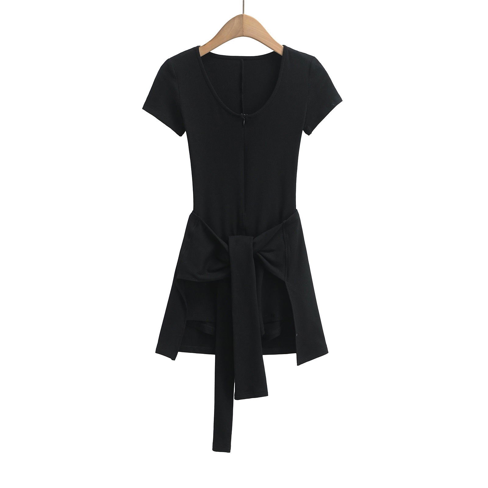 Two-Piece Short-Sleeve Jumpsuit