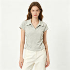 Cotton-Spandex Polo T-Shirt