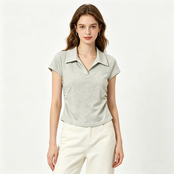 Cotton-Spandex Polo T-Shirt