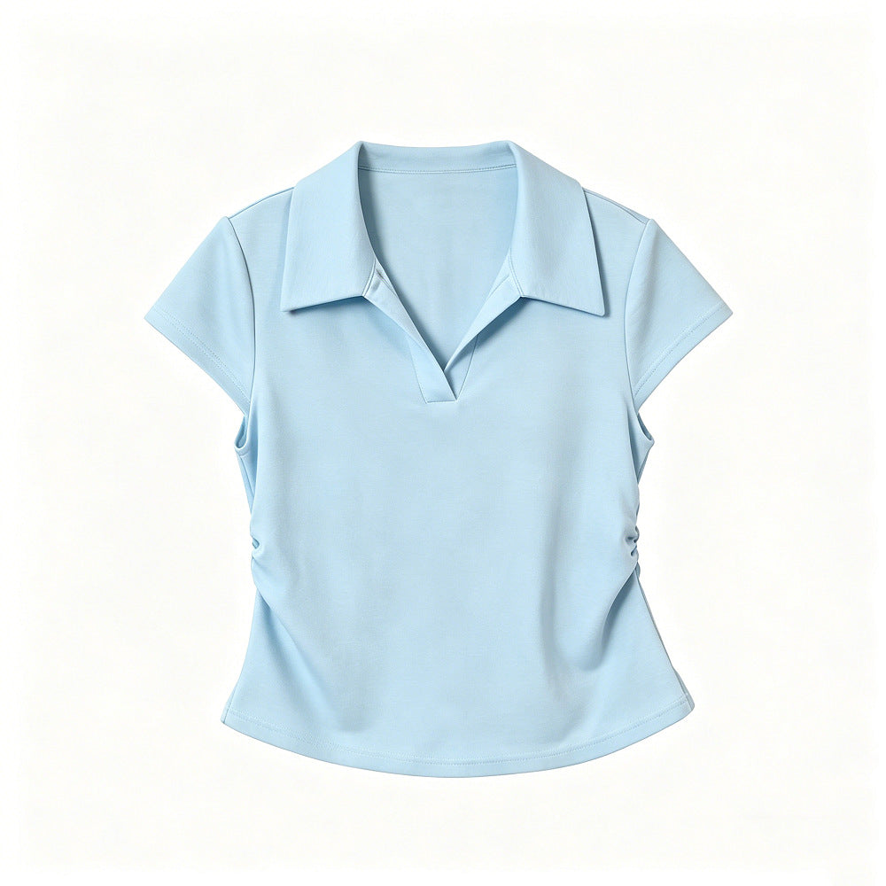 Cotton-Spandex Polo T-Shirt