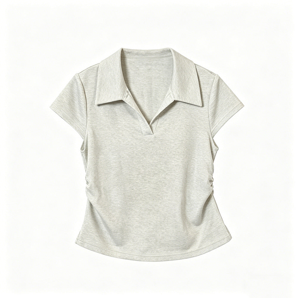 Cotton-Spandex Polo T-Shirt
