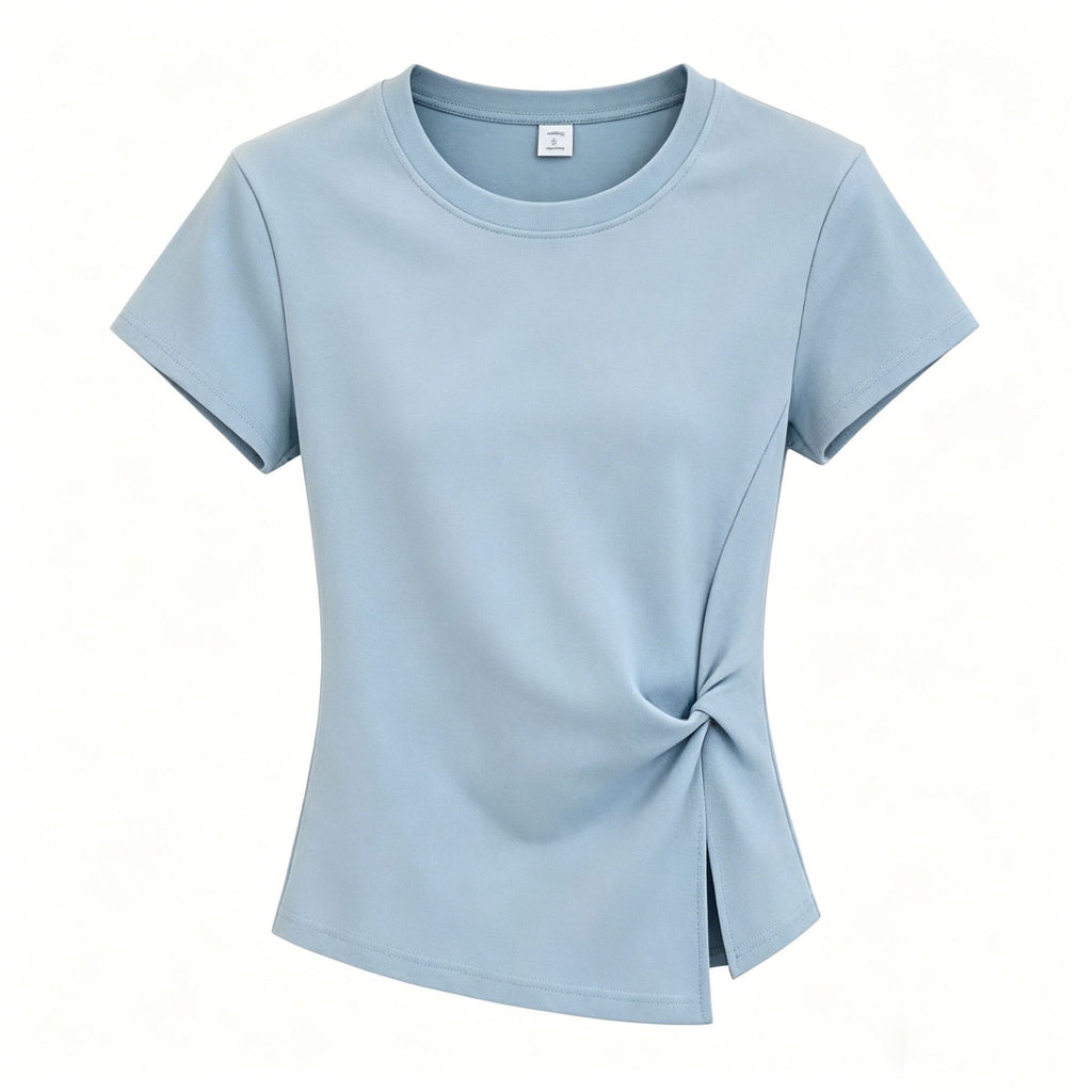 Slim T-Shirt with Side Slit