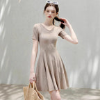 V-Neck A-Line Dress