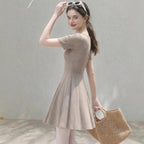 V-Neck A-Line Dress