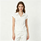 Cotton-Spandex Polo T-Shirt