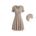 V-Neck A-Line Dress